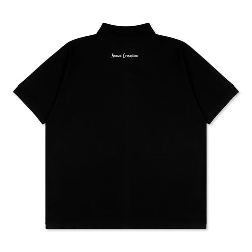 DOUBLE HEAD POLO // BLACK