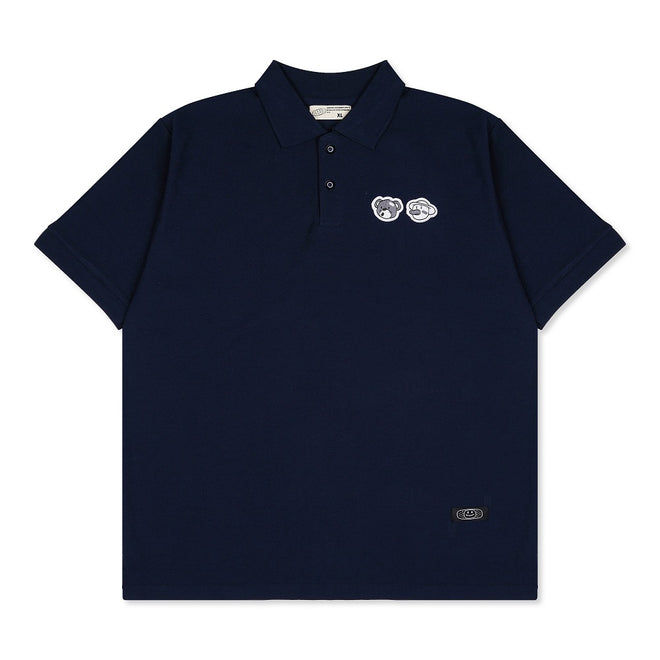 DOUBLE HEAD POLO // NAVY