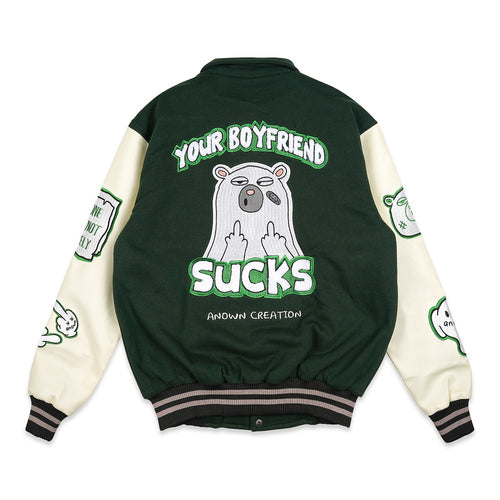 YOUR BF SUCKS VARSITY // GREEN