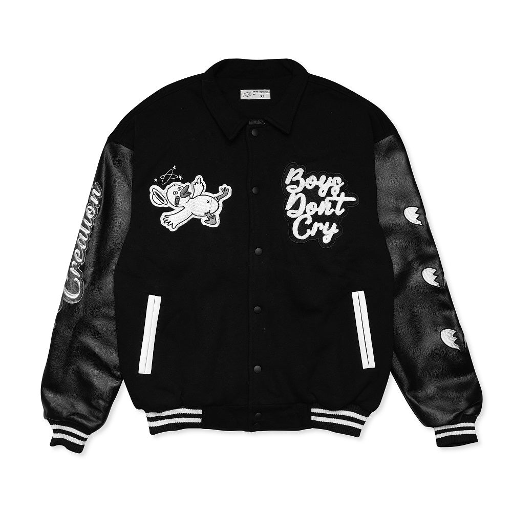 BOYS DONT CRY VARSITY // BLACK – Anown