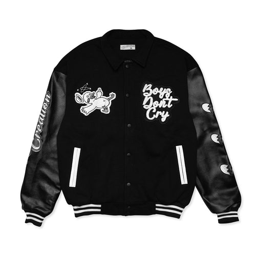 BOYS DONT CRY  VARSITY // BLACK