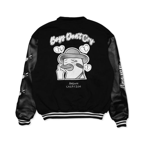 BOYS DONT CRY  VARSITY // BLACK