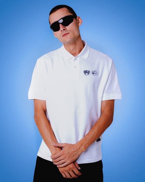 DOUBLE HEAD POLO // WHITE