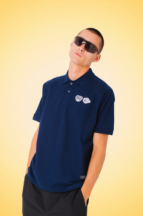 DOUBLE HEAD POLO // NAVY