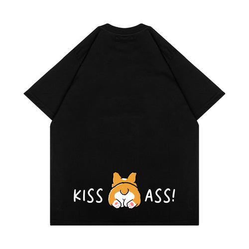 KISS MY CORGI ASS T-SHIRT // BLACK