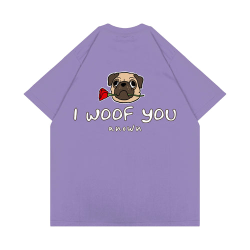 I WOOF YOU T-SHIRT // LAVENDER