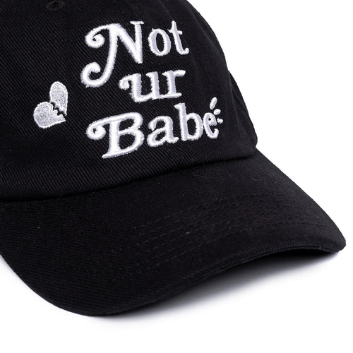 NOT UR BABE CAP // BLACK