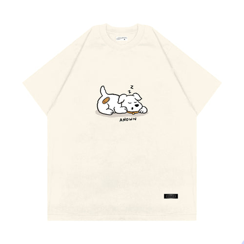 SLEEPY SNOOP T-SHIRT // BROKEN WHITE