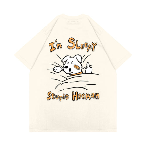 SLEEPY SNOOP T-SHIRT // BROKEN WHITE