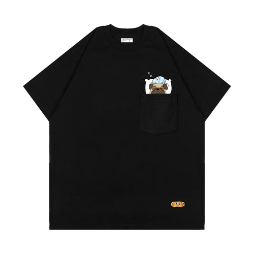 BUSY PUG T-SHIRT // BLACK