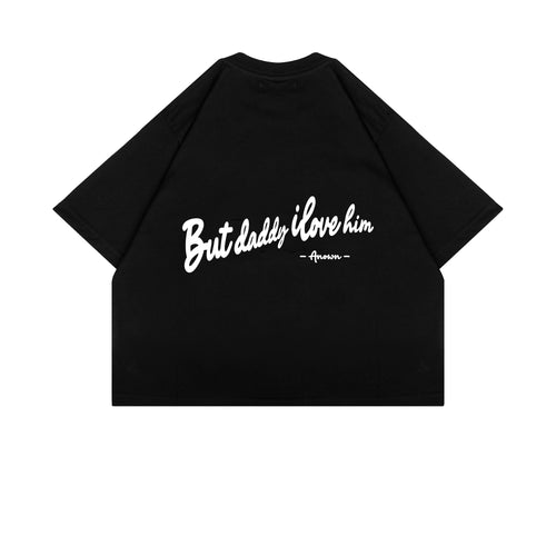 BUT DADDY CROPPED T-SHIRT // BLACK