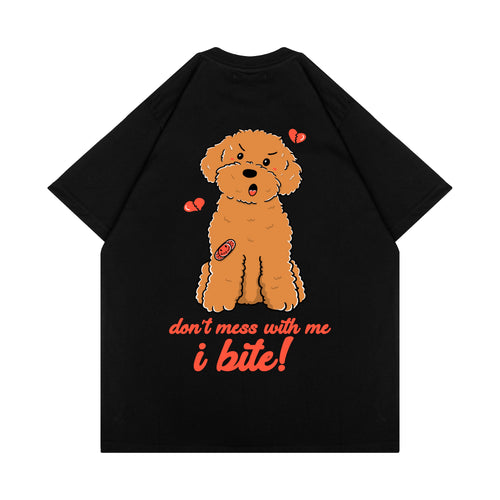 ANGRY POODLE T-SHIRT // BLACK