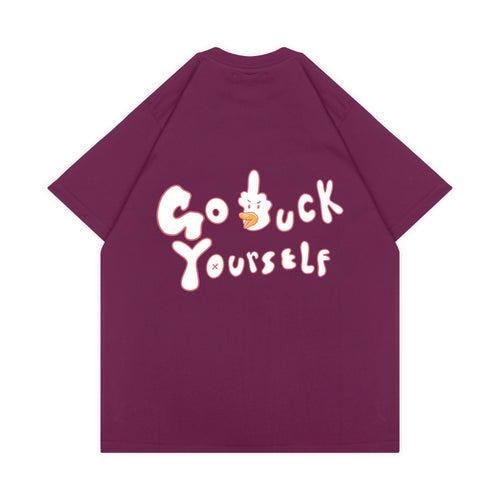 DUCK YOURSELF T-SHIRT // MAGENTA