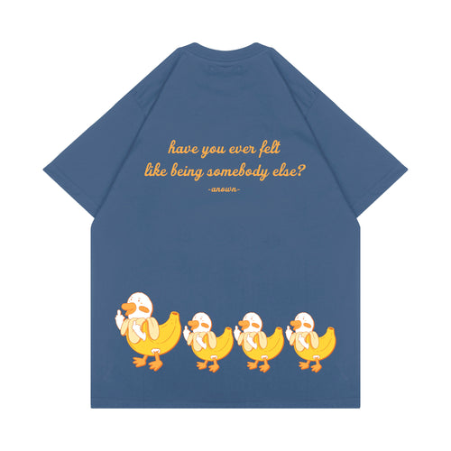 DUCKNANA T-SHIRT // DENIM BLUE