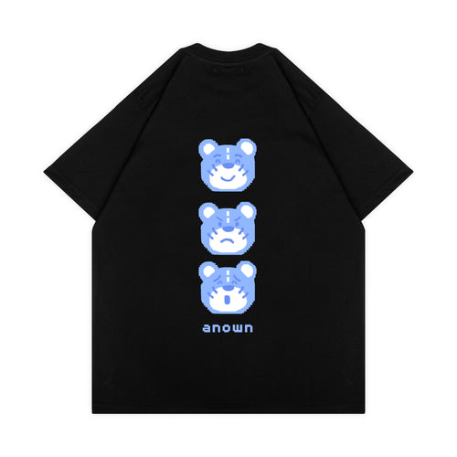 PIXEL BEAR T-SHIRT // BLACK