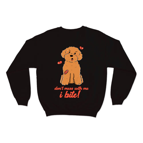 ANGRY POODLE SWEATER // BLACK