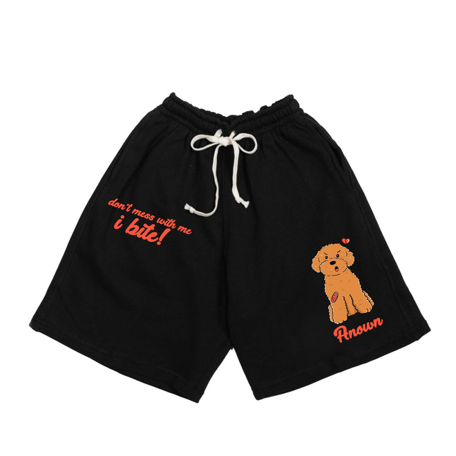 ANGRY POODLE SHORT PANTS // BLACK