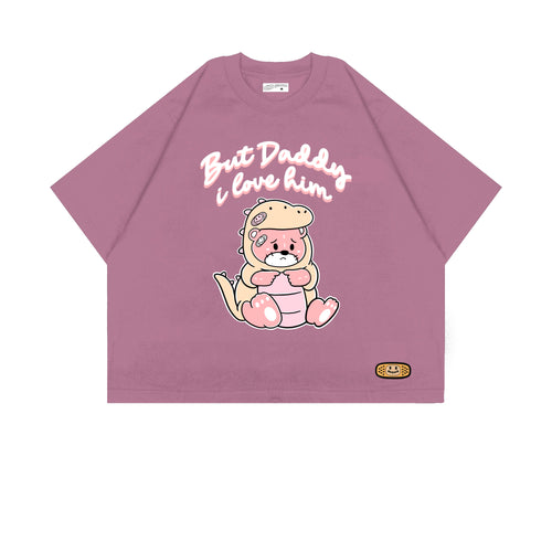 BUT DADDY CROPPED T-SHIRT // VINTAGE VIOLET