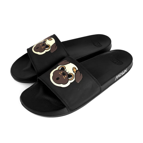 PUG FACE SLIDES // BLACK