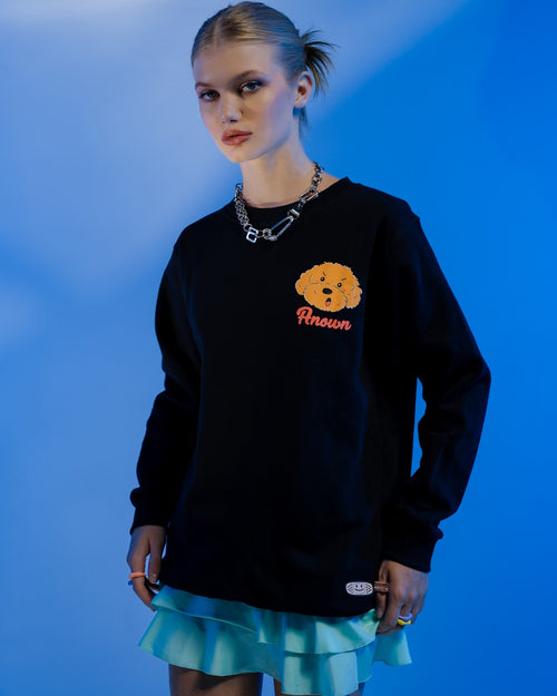 ANGRY POODLE SWEATER // BLACK