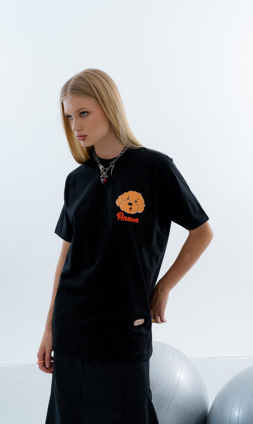 ANGRY POODLE T-SHIRT // BLACK