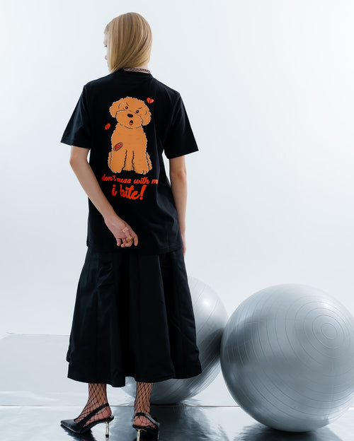 ANGRY POODLE T-SHIRT // BLACK