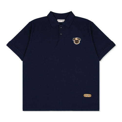 PUG HEAD POLO // NAVY