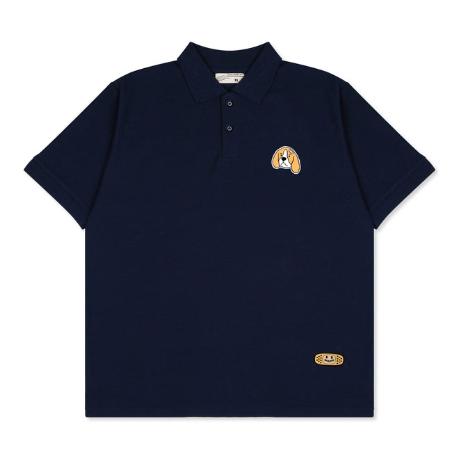 BEAGLE HEAD POLO // NAVY