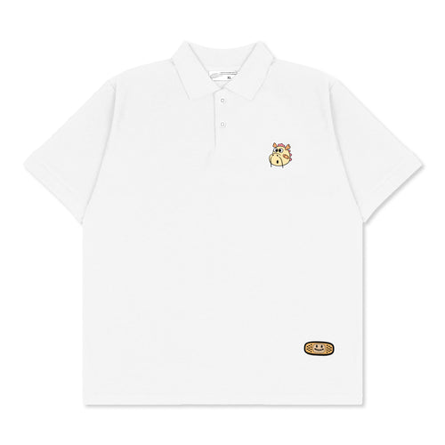 DRAGON HEAD POLO // WHITE