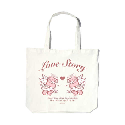 LOVE STORY TOTEBAG // BROKEN WHITE