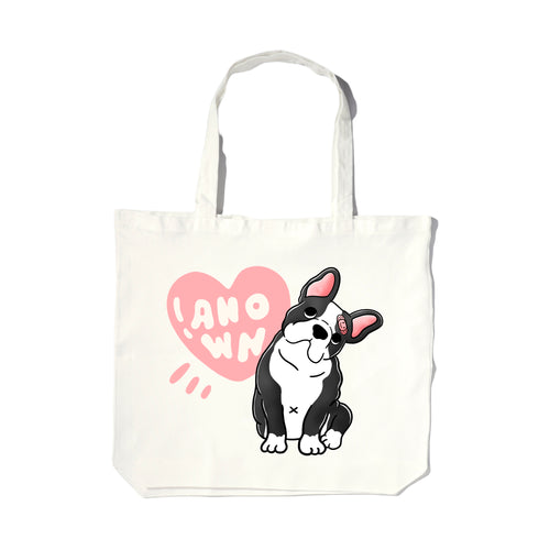 FRENCHIE TOTEBAG // BROKEN WHITE