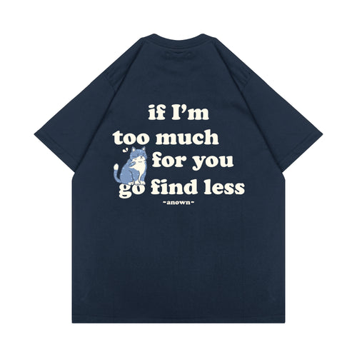 TOO MUCH T-SHIRT // NAVY