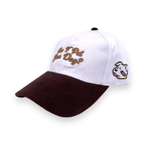 PET YOUR DOG CAP // WHITE CREAM