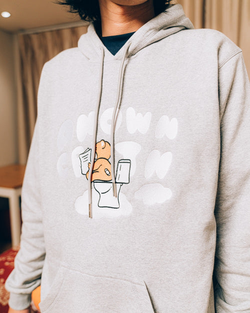 CLOUD BEAR HOODIE // MISTY GREY