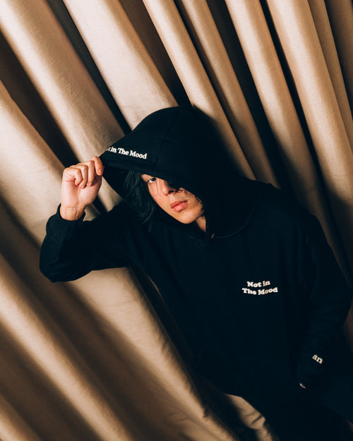 NOT IN THE MOOD HOODIE // BLACK