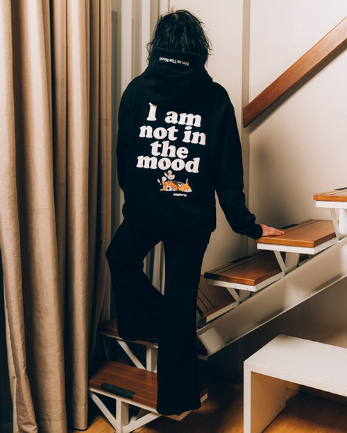 NOT IN THE MOOD HOODIE // BLACK