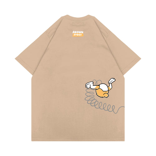 SLINKY CORGI T-SHIRT // BEIGE