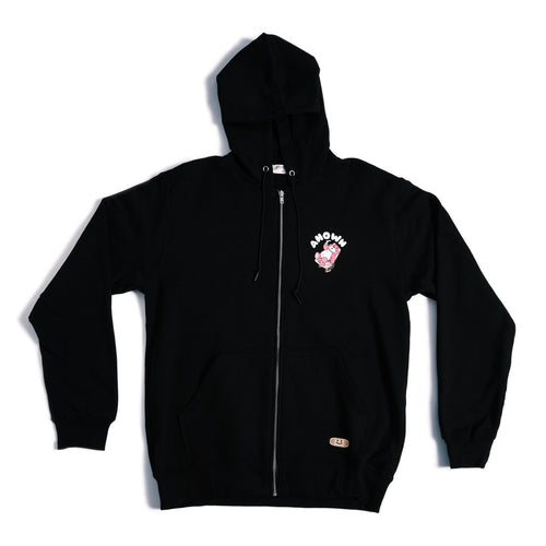 SMOOKING KILLS ZIPPER HOODIE // BLACK