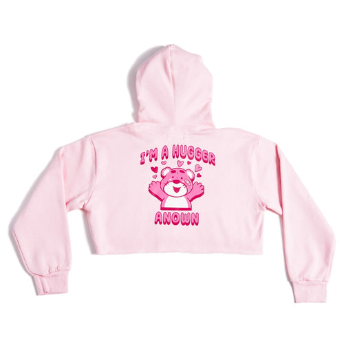 HUGGER CROPPED HOODIE // LIGHT PINK