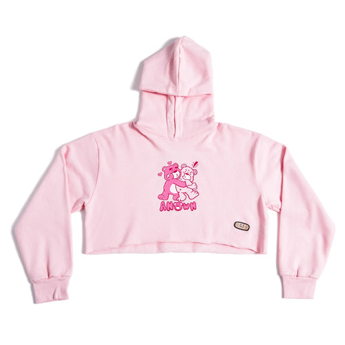 HUGGER CROPPED HOODIE // LIGHT PINK