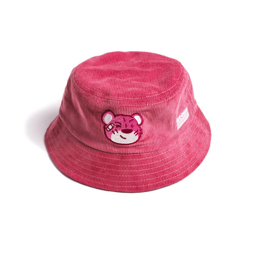 PINK BEAR BUCKET HAT // PINK