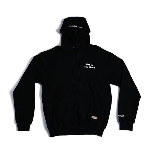 NOT IN THE MOOD HOODIE // BLACK