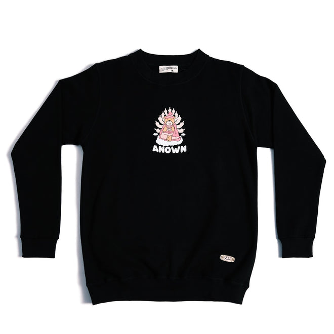 MORE MIDDLE FINGERS SWEATER // BLACK