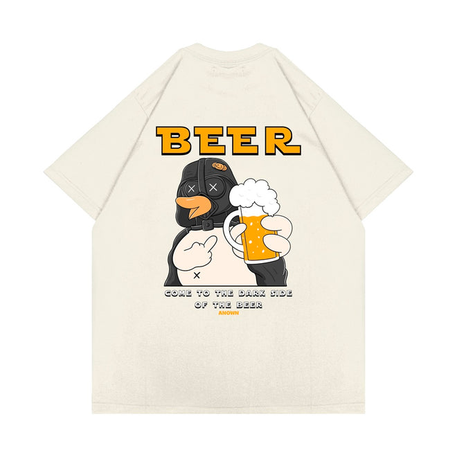 BEER VADER T-SHIRT // BROKEN WHITE