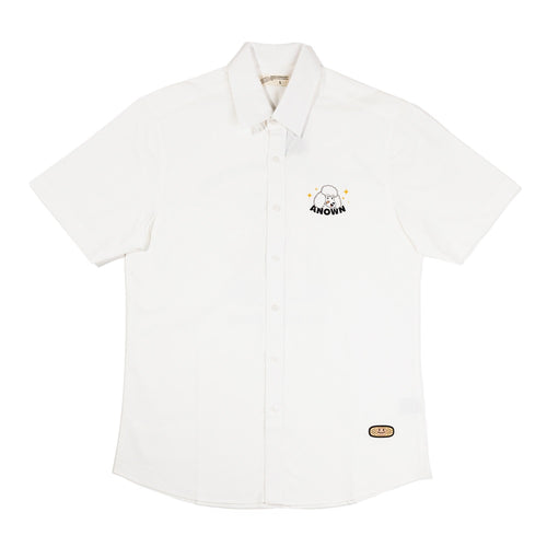 ANOWN X DEVY NOT GOING SHORT SLEEVE SHIRT // BROKEN WHITE