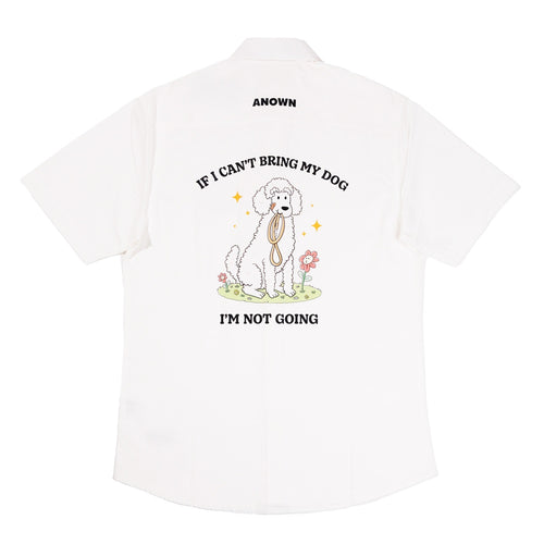 ANOWN X DEVY NOT GOING SHORT SLEEVE SHIRT // BROKEN WHITE