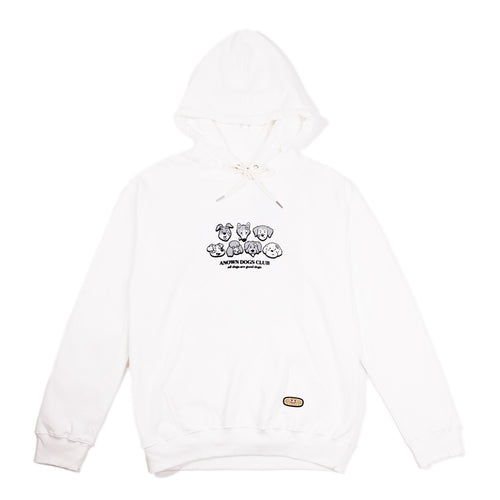 ANOWN X DEVY DOGS CLUB HOODIE // WHITE