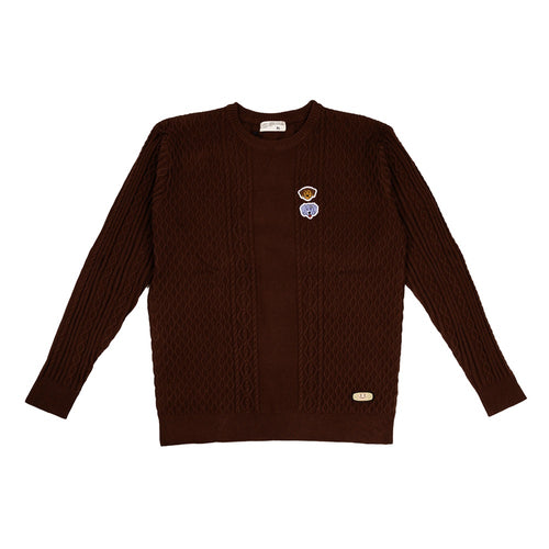 ANOWN X DEVY MISU AND CORY KNIT SWEATER // BROWN