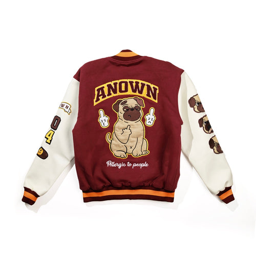 ALLERGIC VARSITY JACKET // BURGUNDY