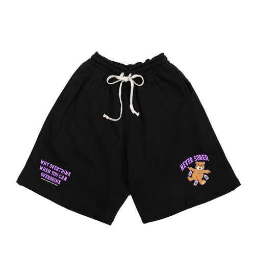 ANOWN X HELENS NIGHT MART NEVER SOBER SHORTPANTS // BLACK